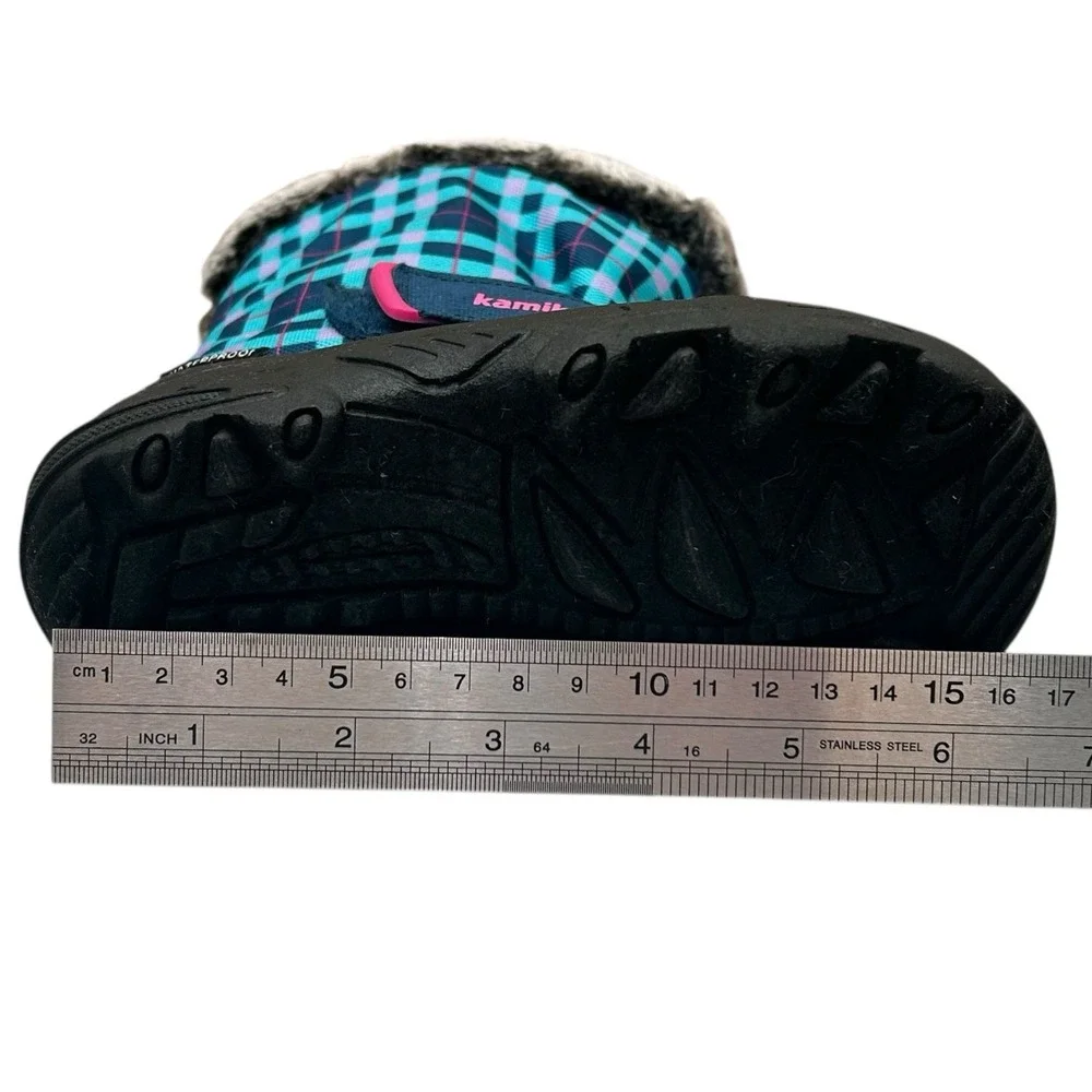 Kamik Toddler Girls Waterproof Snow Winter Boots Size 9 Aqua Pink Navy Teal‎